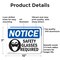 Signmission 7 in Height, 10 in Width, Aluminum, Rectangle OS-2PACK-NS-A-710-L-18184 - alternate 7